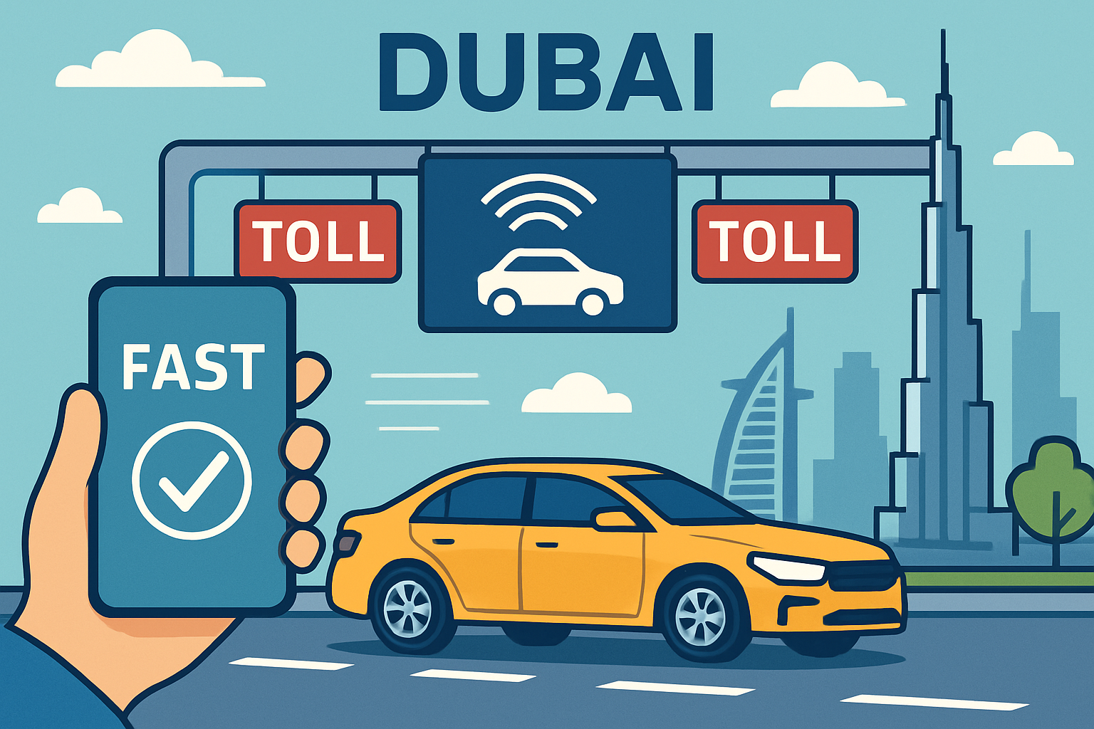 Fast and efficient toll payment system in Dubai